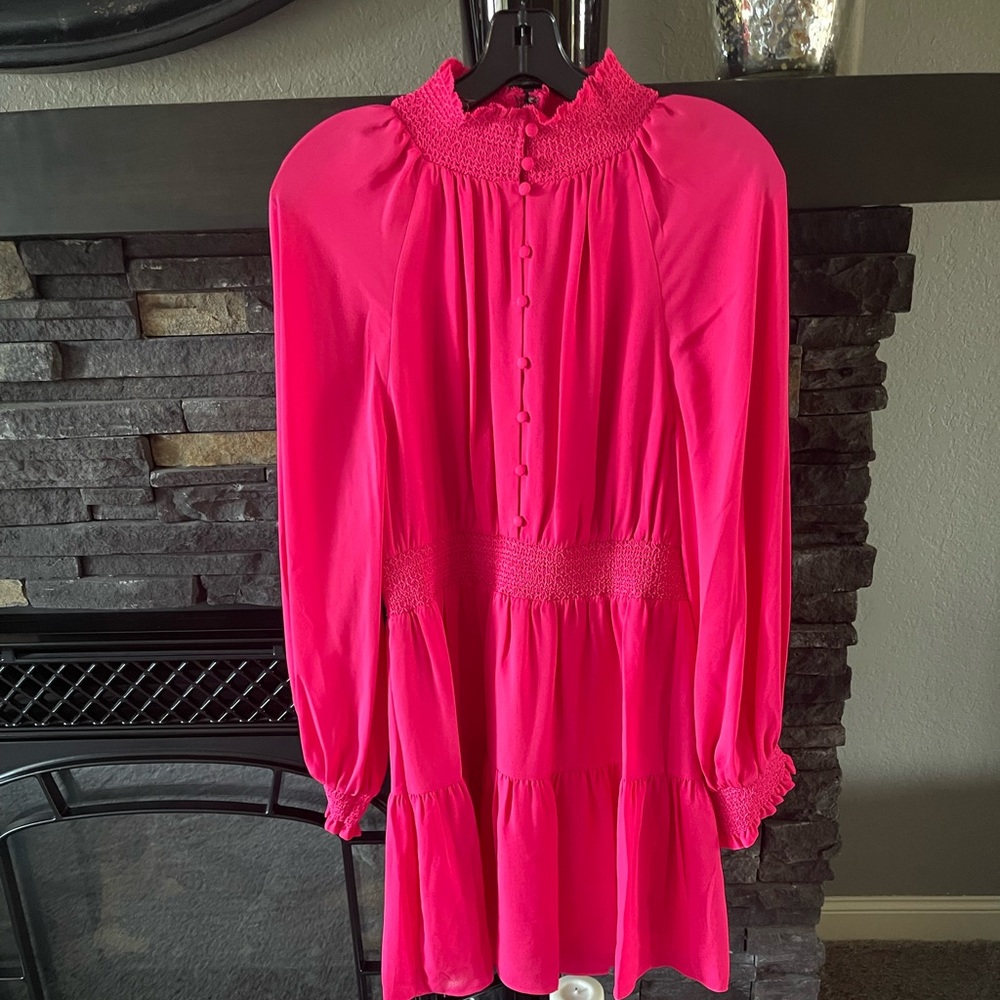 Alice & Olivia Hot Pink Womens Dress size 8 BNWT Retail $495